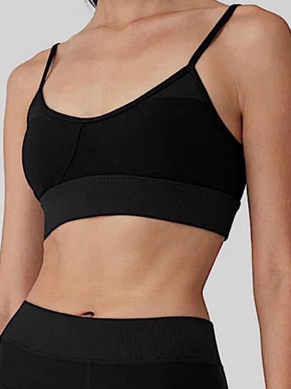 ALO Yoga Alosoft Head Start Sports Bra Comfy Minimalist